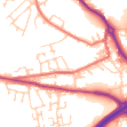Daytime road noise heatmap for DH4 5DU