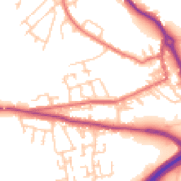 Daytime road noise heatmap for DH4 5DY