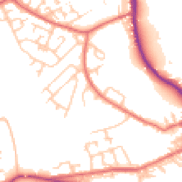 Daytime road noise heatmap for DH4 5JA