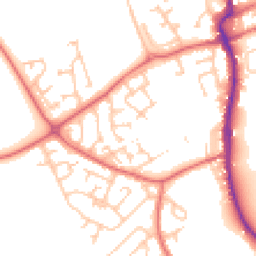 Daytime road noise heatmap for DH4 5JF