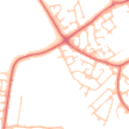 Daytime road noise heatmap for DH4 5JZ