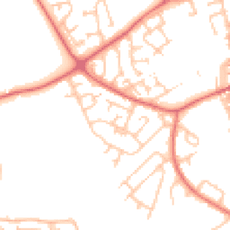 Daytime road noise heatmap for DH4 5LJ