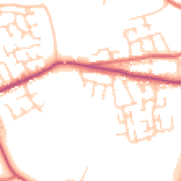 Daytime road noise heatmap for DH4 5QA