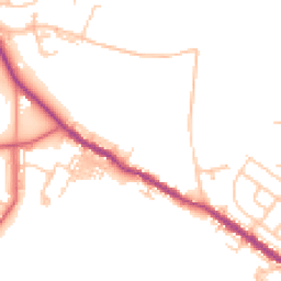 Daytime road noise heatmap for DH4 6AJ