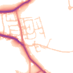 Daytime road noise heatmap for DH4 6BN