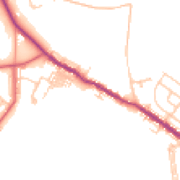 Daytime road noise heatmap for DH4 6DL