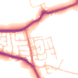 Daytime road noise heatmap for DH4 6EJ