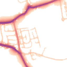 Daytime road noise heatmap for DH4 6ER