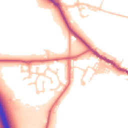Daytime road noise heatmap for DH4 6FD