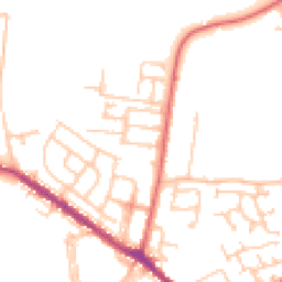Daytime road noise heatmap for DH4 6GG