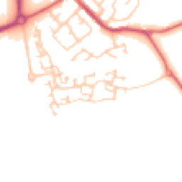 Daytime road noise heatmap for DH4 6GJ