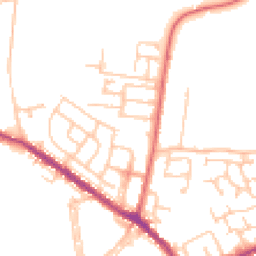 Daytime road noise heatmap for DH4 6HX
