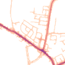Daytime road noise heatmap for DH4 6JG