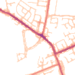 Daytime road noise heatmap for DH4 6JT