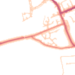 Daytime road noise heatmap for DH4 6LL