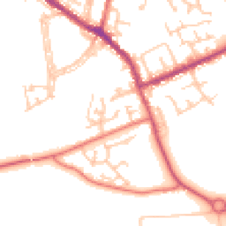 Daytime road noise heatmap for DH4 6NL
