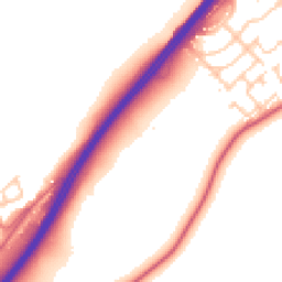 Daytime road noise heatmap for DH4 6PL
