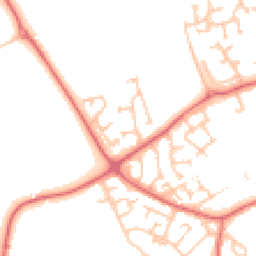 Daytime road noise heatmap for DH4 6PS