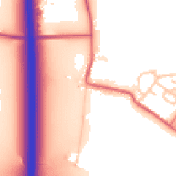 Daytime road noise heatmap for DH4 6QU