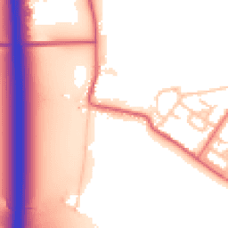 Daytime road noise heatmap for DH4 6QX