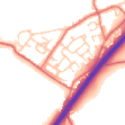 Daytime road noise heatmap for DH4 6RS