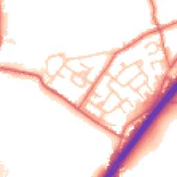 Daytime road noise heatmap for DH4 6RW
