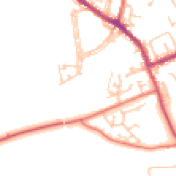 Daytime road noise heatmap for DH4 6SL