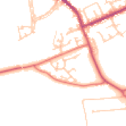 Daytime road noise heatmap for DH4 6TA