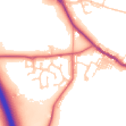 Daytime road noise heatmap for DH4 6TL