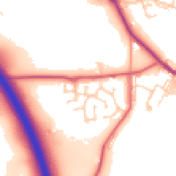 Daytime road noise heatmap for DH4 6TP