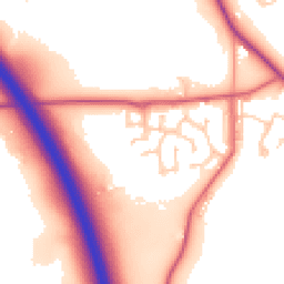 Daytime road noise heatmap for DH4 6TS