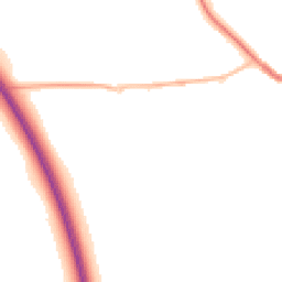 Night-time road noise heatmap for DH4 6TT