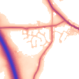 Daytime road noise heatmap for DH4 6TU
