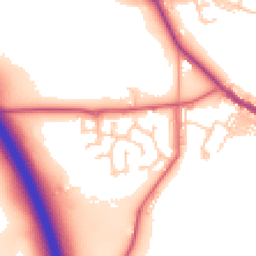Daytime road noise heatmap for DH4 6TX