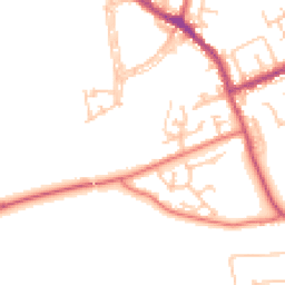 Daytime road noise heatmap for DH4 6UJ