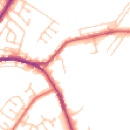 Daytime road noise heatmap for DH4 7AA