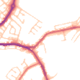 Daytime road noise heatmap for DH4 7AW