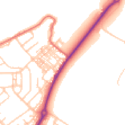 Daytime road noise heatmap for DH4 7BF