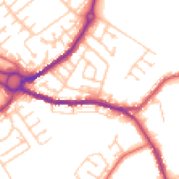 Daytime road noise heatmap for DH4 7DB