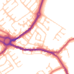 Daytime road noise heatmap for DH4 7DG