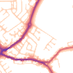 Daytime road noise heatmap for DH4 7EA