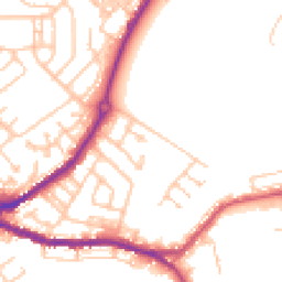 Daytime road noise heatmap for DH4 7ED