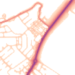 Daytime road noise heatmap for DH4 7EH