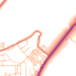 Daytime road noise heatmap for DH4 7ER