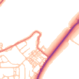 Daytime road noise heatmap for DH4 7ES