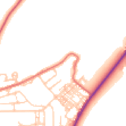 Daytime road noise heatmap for DH4 7ET