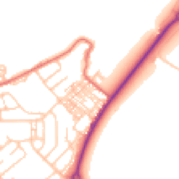 Daytime road noise heatmap for DH4 7EX