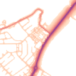 Daytime road noise heatmap for DH4 7HA
