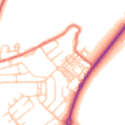 Daytime road noise heatmap for DH4 7HW