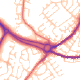 Daytime road noise heatmap for DH4 7LQ
